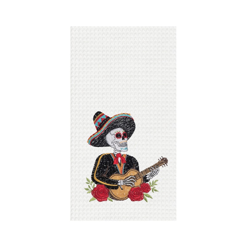 Mariachi Guitar skeleton Towel