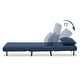 preview thumbnail 106 of 176, Artdeco Home - Tustin Upholstered Convertible Lounge/ Sleeper Chair