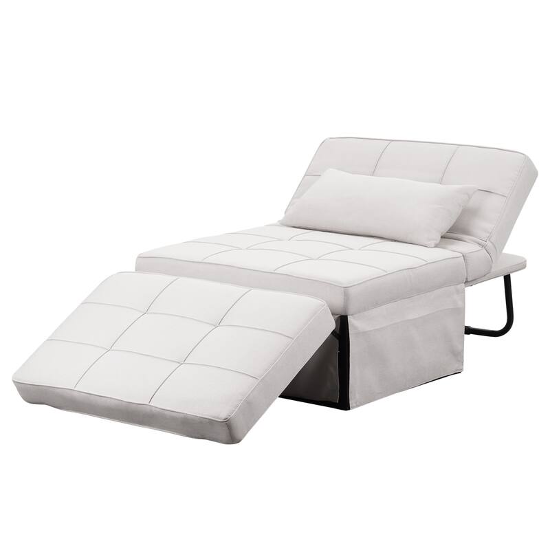 Zenova 4-1 Adjustable Sleeper Sofa Chair with Ottoman, Sofa Bed ,Couch Bed