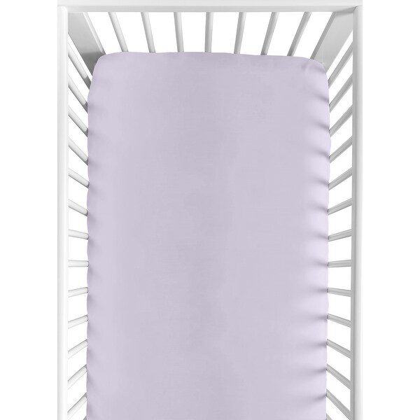 Purple fitted crib sheet discount