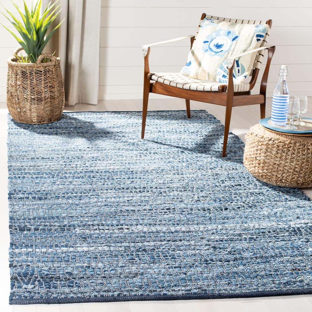 SAFAVIEH Handmade Montauk Leopold Stripe Casual Geometric Cotton Rug