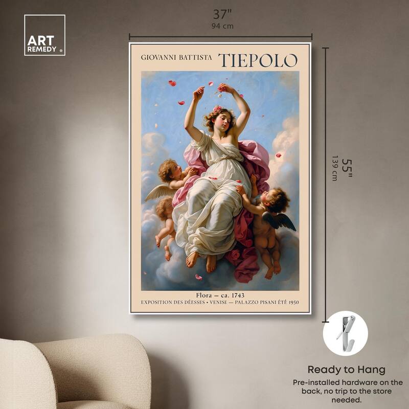 Flora in the Venetian Sky Canvas by Art Remedy