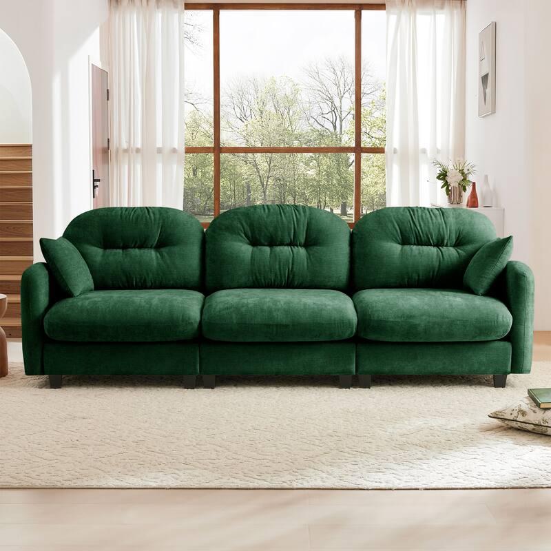 Modular Chenille Tufted Sofas Fits Bedroom, Living Rooms