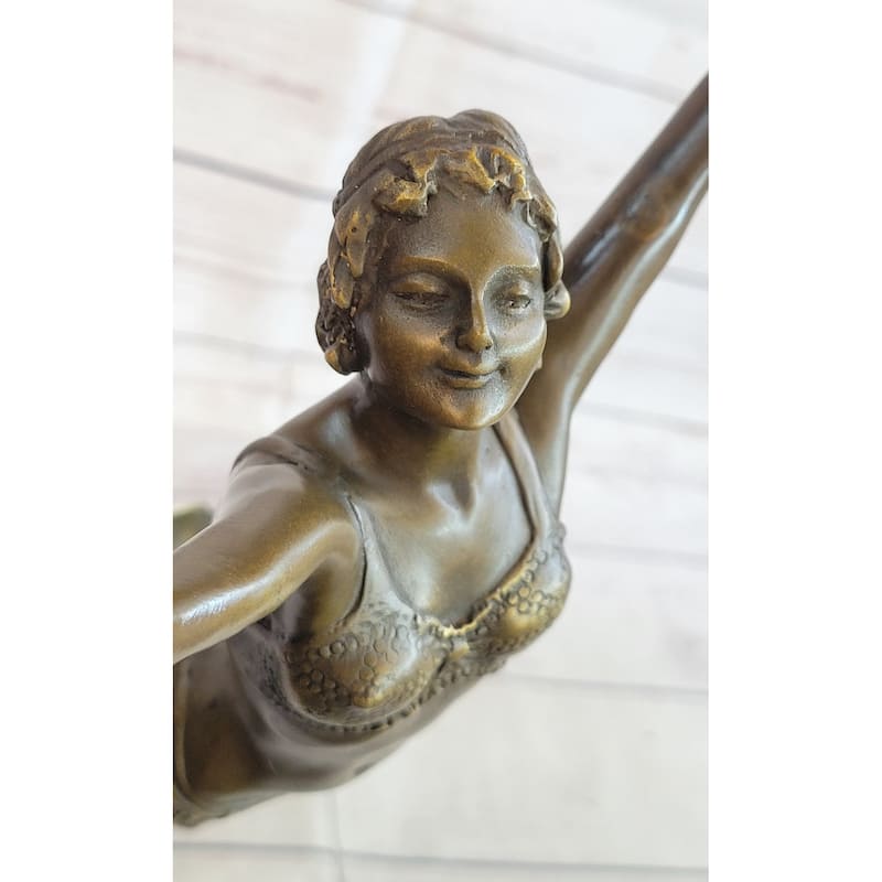 Elegant Belly Dancer Girl Bronze Statue Sculpture Art Deco Figure Dh Chiparus