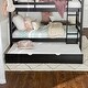 preview thumbnail 50 of 79, Walker Edison Solid Wood Twin Size Bunk Bed with Trundle