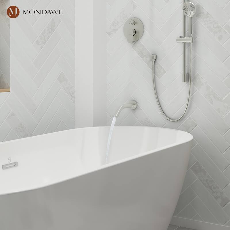 Retro Series 9 in. Rain Wall Mount Dual Shower Heads with 1.8 GPM