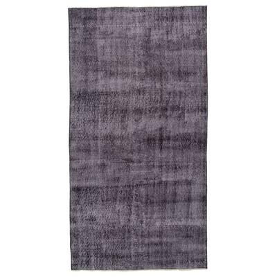 ECARPETGALLERY Hand-knotted Color Transition Black Wool Rug - 4'1 x 7'10