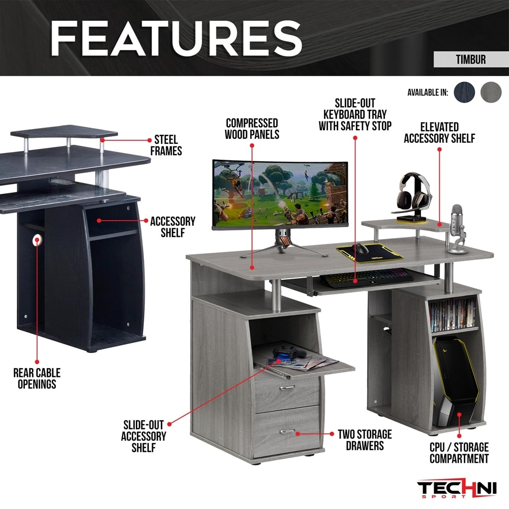 Complete Computer Workstation Desk With Storage Bed Bath