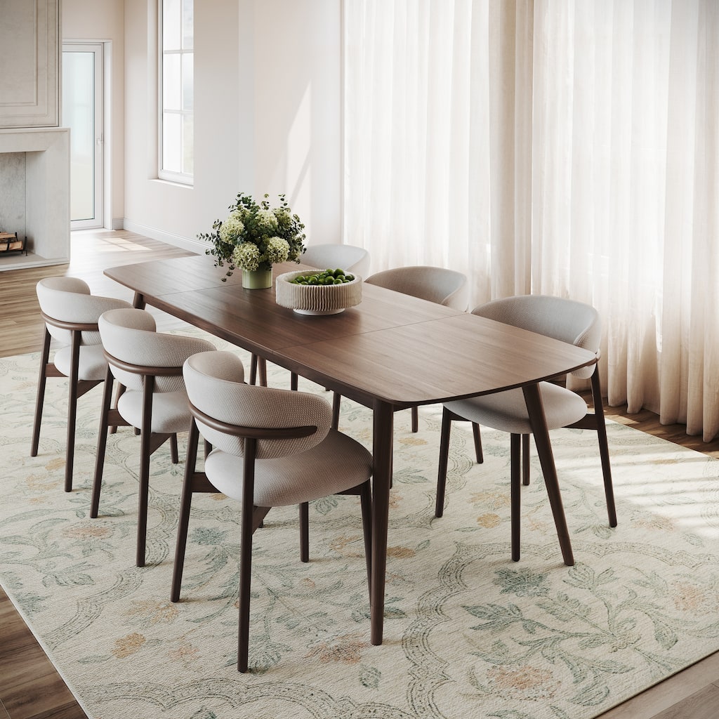 Nuloom Mirzelle Floral Transitional Washable Area Rug