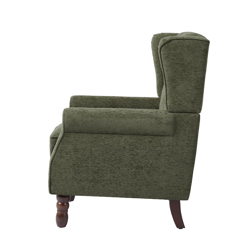 Tufted Wingback Upholstered Accent Chairs Set of 2