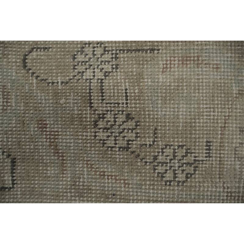 Hand Knotted Oriental 100% Wool Carpet Traditional Medallion Beige & Ivories Tabriz Area Rug - 10' 0'' X 6' 11''