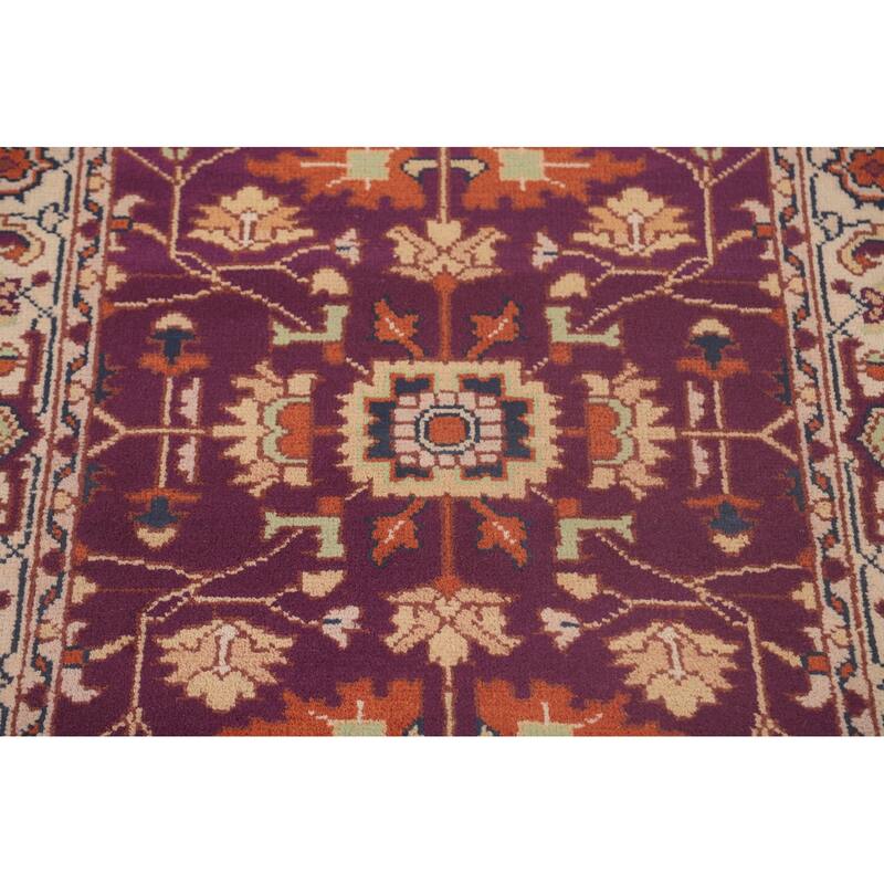 Oushak Oriental Foyer Rug Hand-Knotted Wool Carpet - 3'11" x 6'0"