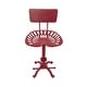 preview thumbnail 3 of 7, August Tractor Seat Stool w/ Back