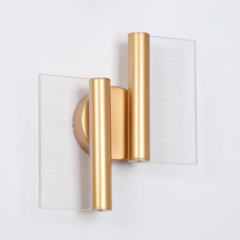 Modern 2 Head Art Deco LED Wall Sconce Hallway Accent Lighting - L10.6"x W3.1"x H11.4"