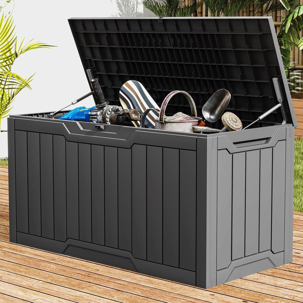 100 Gallon Outdoor Storage Waterproof Deck Box - N/A