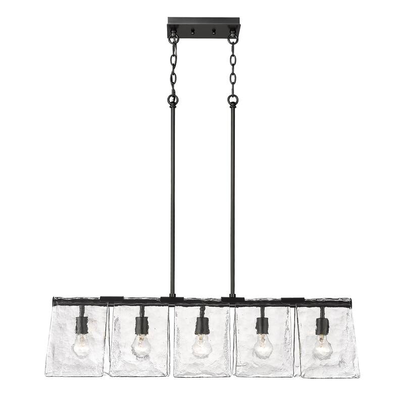 Golden Lighting 6072-LP Serenity 5 Light 11" Wide Linear Pendant