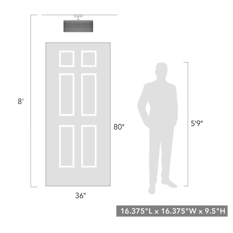 Erma 3 Light Semi-flush