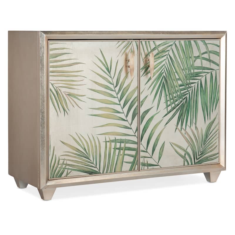 Hooker Furniture 628-50051 Melange 46" Wide Silver Leaf Accent Cabinet - Gold