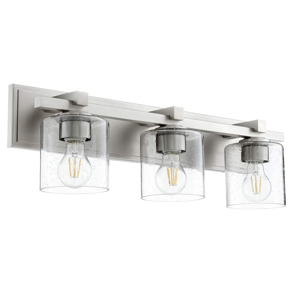 Quorum International 3 Light 7-1/2" Tall Bathroom Vanity Light