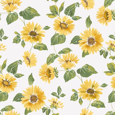 Galerie Wallcoverings Just Kitchens Sunflower Trail Vinyl on Non-woven Matte Wallpaper Roll
