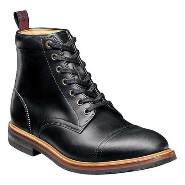 cap toe lace up boot
