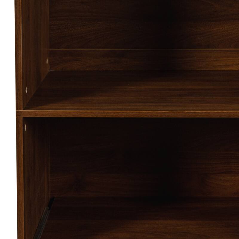 70.87" Pantry Cabinet With Multi-Functional Pull-Out Multi-Tier Shelf,4-Tier Side Shelf,2 Drawers,Freestanding Food Hutch