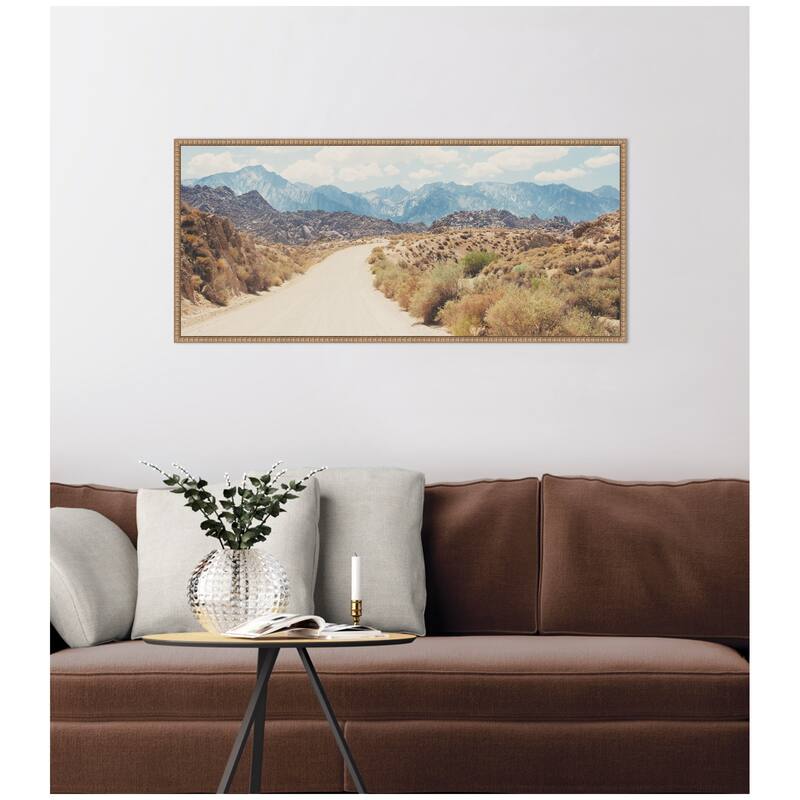Kate and Laurel Alabama Hills California by Laura Evans Framed Canvas Wall Art Print