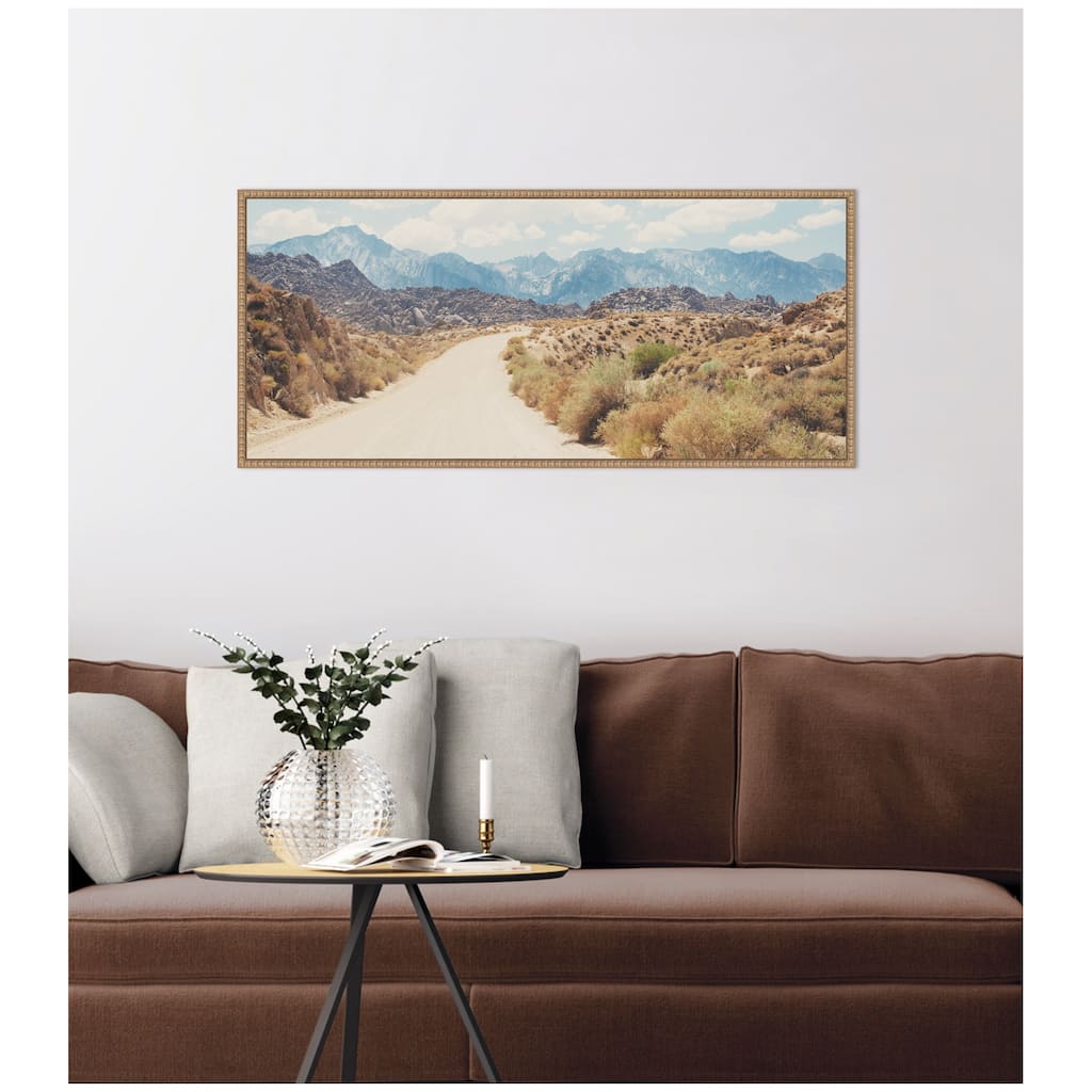 Kate and Laurel Alabama Hills California by Laura Evans Framed Canvas Wall Art Print