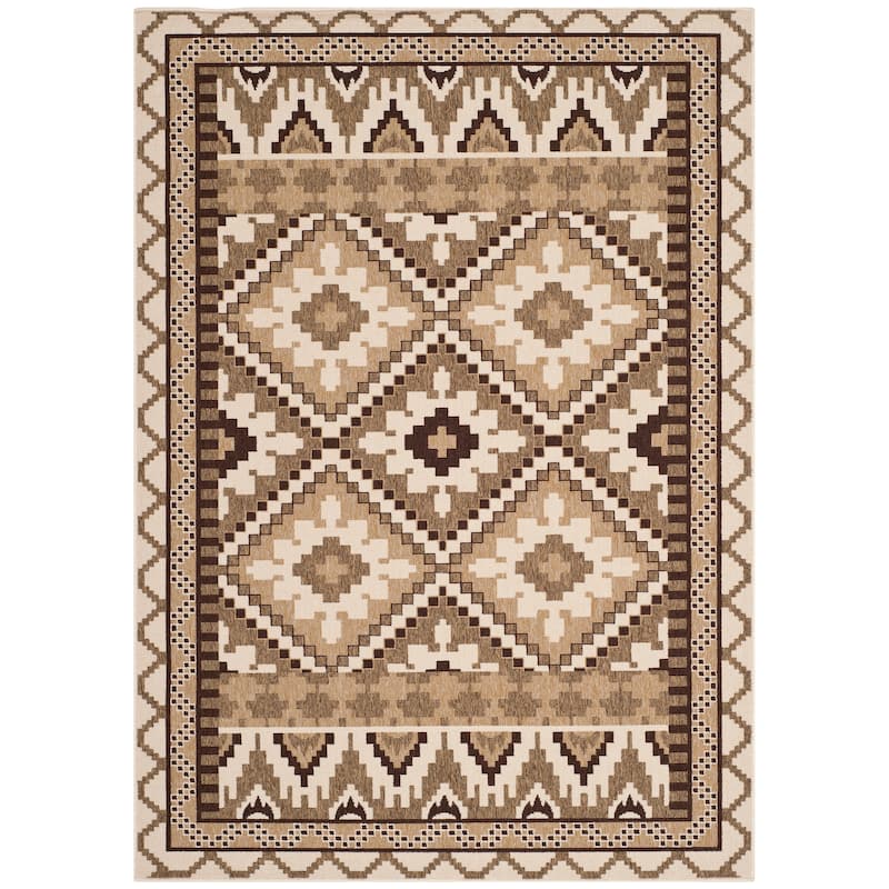 SAFAVIEH Veranda Bukuroshe Indoor/ Outdoor Waterproof Patio Backyard Rug