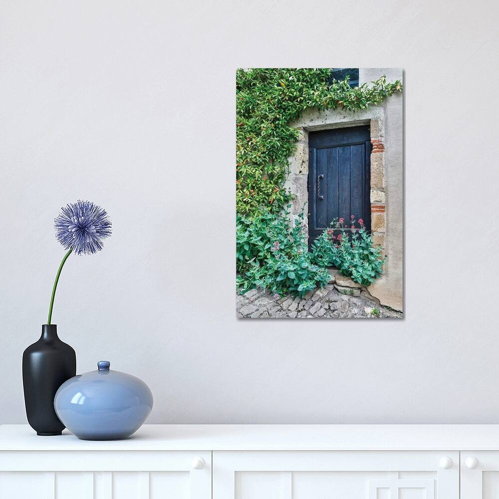 iCanvas "France, Cordes-sur-Ciel. Blue doorway" by Hollice Looney Canvas Print