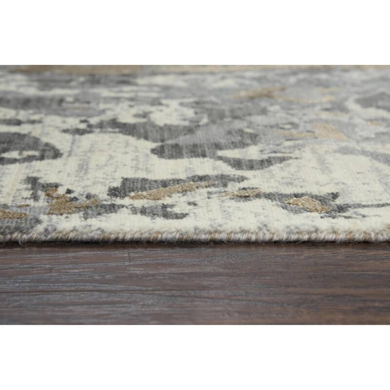 Alora Decor Radiant Abstract Hand Carved Wool Blend Rug