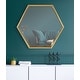 preview thumbnail 4 of 35, Kate and Laurel Calter Hexagon Framed Wall Mirror