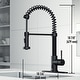 preview thumbnail 83 of 122, VIGO Edison 19" H Single Handle Pull-Down Sprayer Kitchen Faucet Set with Touchless Sensor