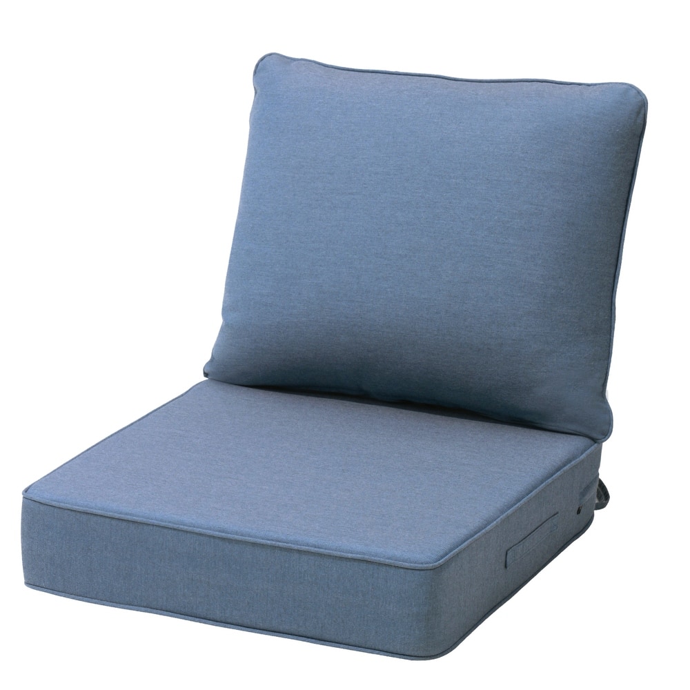 Pellebant 24 x 24 x 5.5 in Outdoor Patio Seat Cushion Set with Sunbrella Fabric