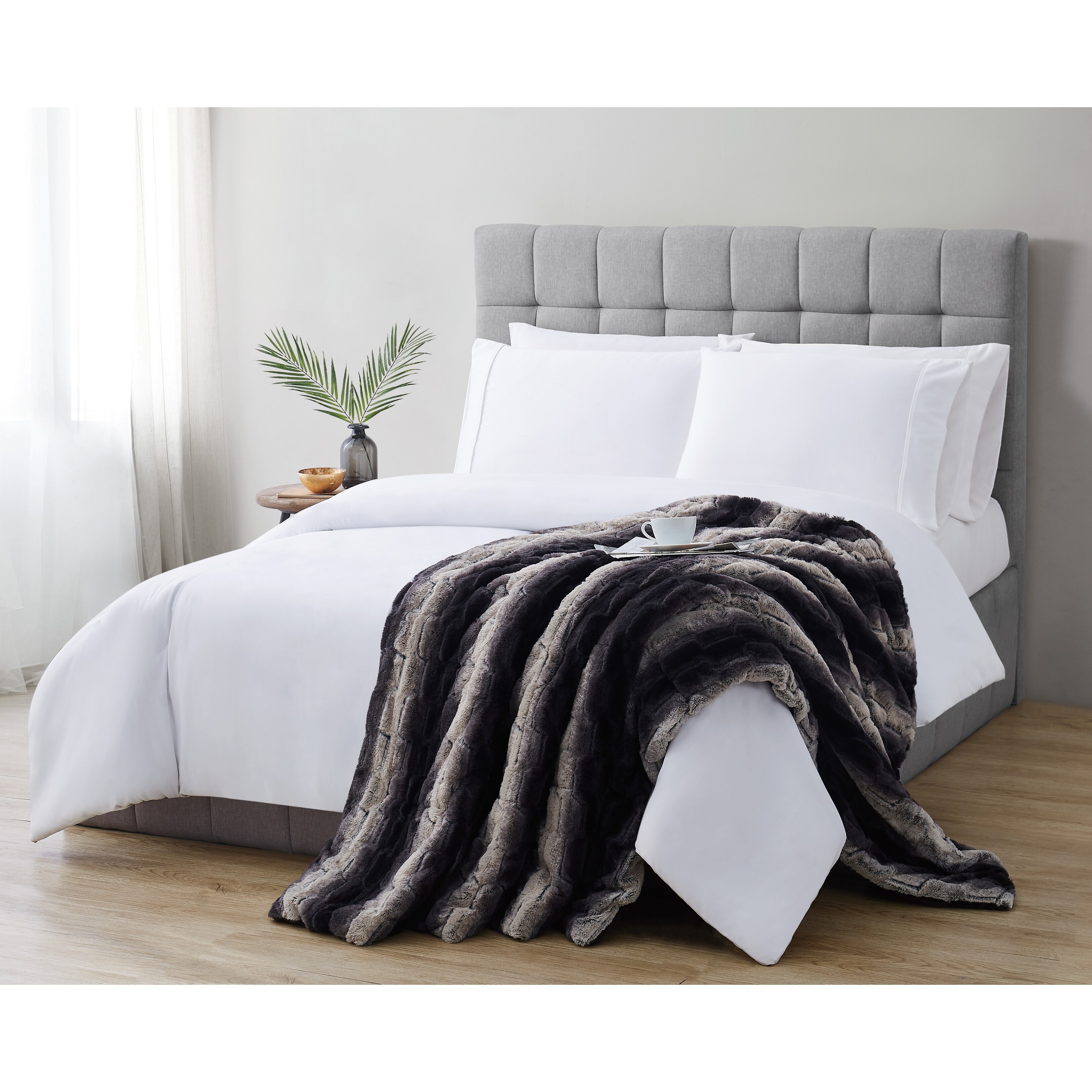 Christian siriano oversized faux online fur throw