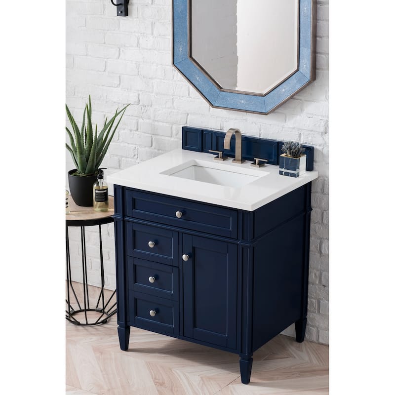 James Martin Vanities Brittany 30" Single Vanity, Victory Blue - 36 x 23.50 x 34
