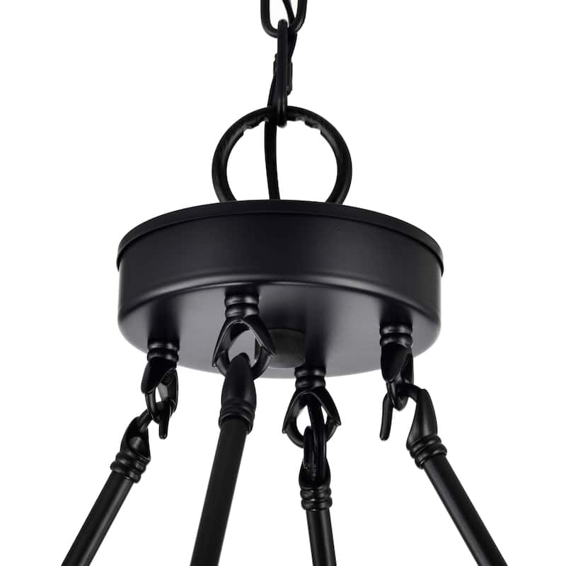 Eva 12-light Antique Black and Light Brass Finish Wheel Chandelier - Antique Black and Light Brass