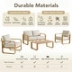 preview thumbnail 45 of 122, Spruce & Spring Outdoor Patio Furniture Set Aluminum Sofa Accent Chair