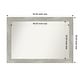 preview thumbnail 26 of 119, Dove Greywash Framed Non-Beveled Custom Wall Mirror, Bathroom Vanity Mirror Outer Size: 52 x 36