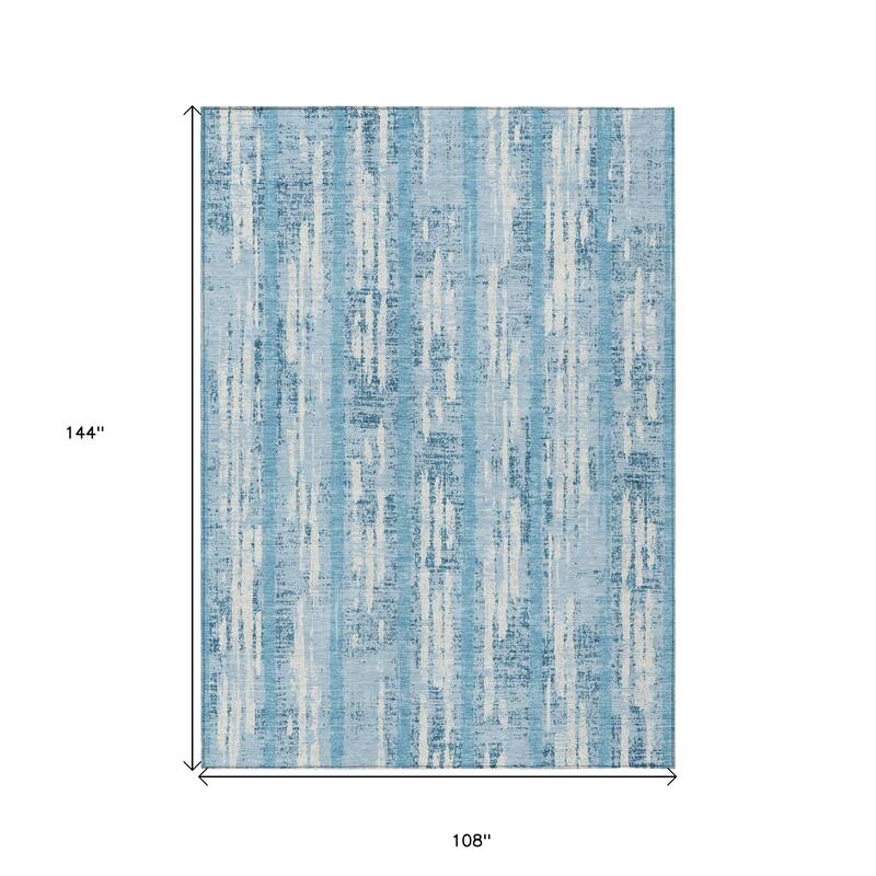 HomeRoots Striped Transitional Rectangle Outdoor Rug