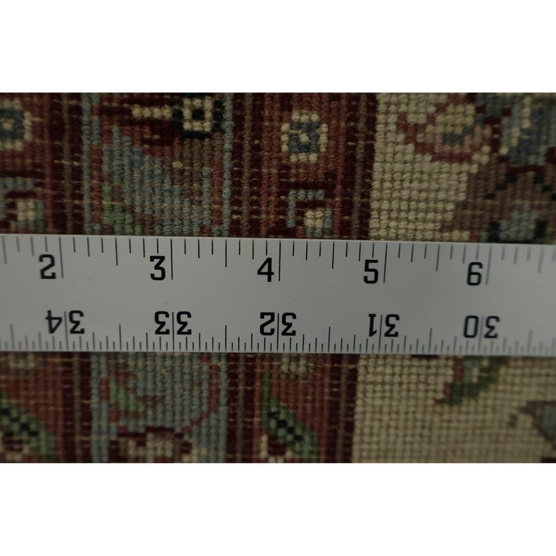 Hand Knotted Oriental 100% Wool Carpet Traditional Floral Red Aubusson Area Rug - 10' 3'' X 8' 0''