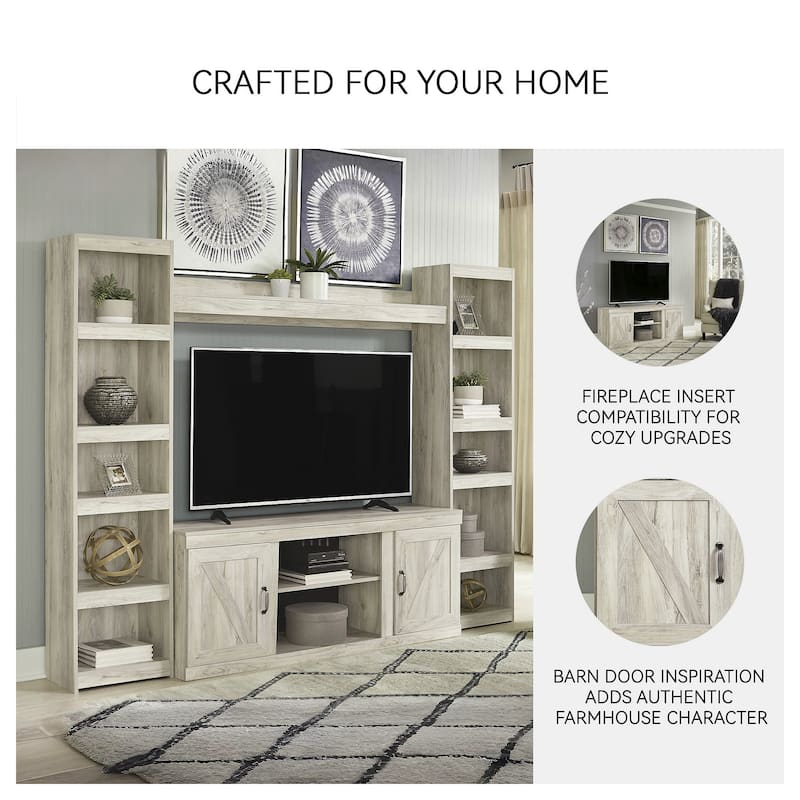 Signature Design by Ashley Wynnlow Weathered Woodgrain 60-inch TV Stand