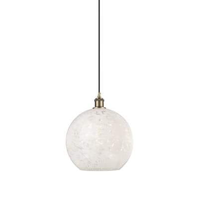 Innovations Lighting 516-1P-14-12 White Mouchette Pendant White