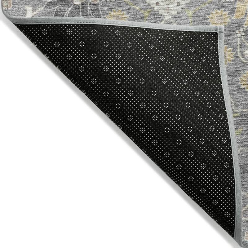 Machine Washable Indoor/ Outdoor Global Traditional Chantille Rug