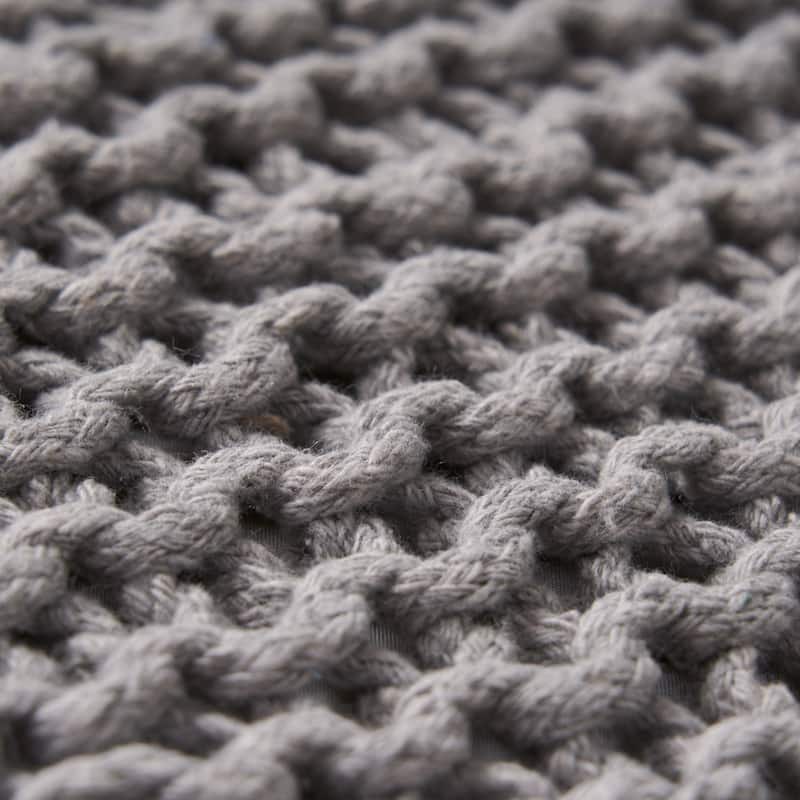 16.5" Cotton Foot Stool