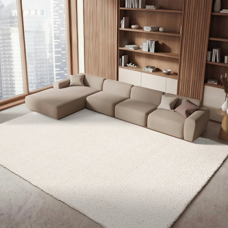 SAFAVIEH August Wilhelma Shag Solid 1.2-inch Thick Area Rug