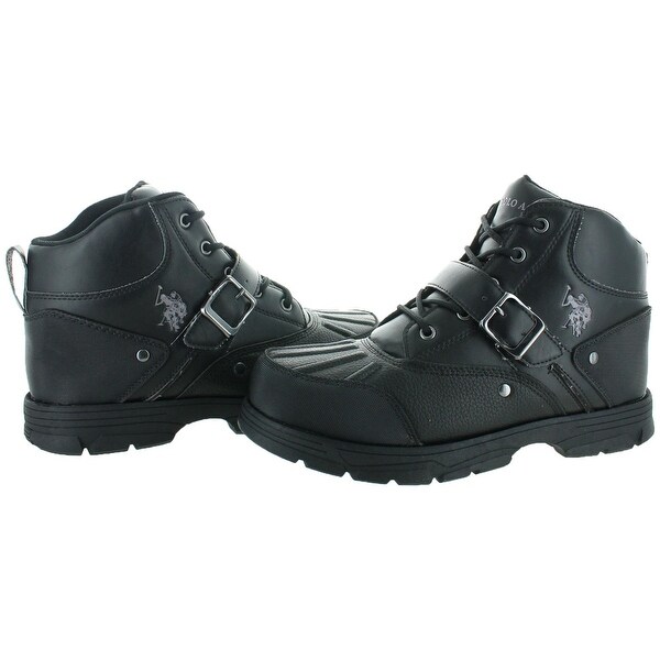 polo duck boots black
