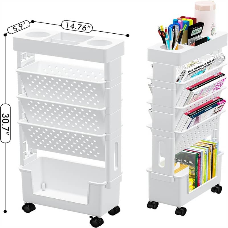 Desk Organizers and Accessories - 14.76"D x 5.9"W x 30.7"H