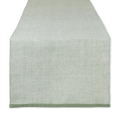 DII Mineral Eco-Friendly Chambray Fine Ribbed Table Runner 13x72 inches