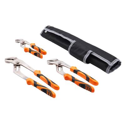 VEVOR Groove Joint Pliers 3-Piece High Carbon Steel for Home Repair